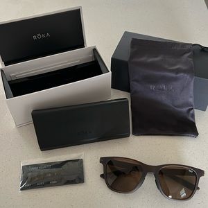 Roka Halsey Polarized Sunglasses- Matte Root Beer/ Bronze Lens